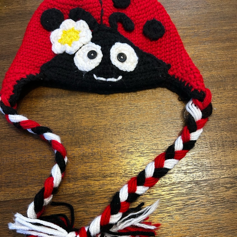 Y2K ladybug hat